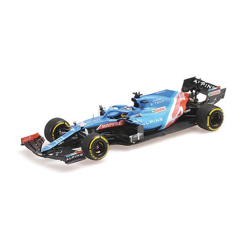 Minichamps Alpine A521 - 2021 Bahrain Grand Prix - #14 F. Alonso 1:43