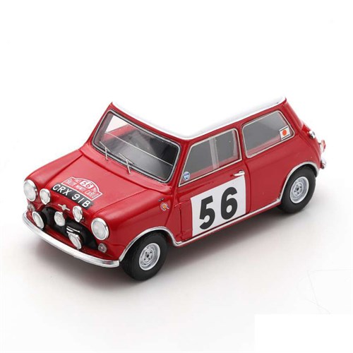Spark Mini Cooper S - 1965 Monte Carlo Rally - #56 P. Hopkirk 1:43